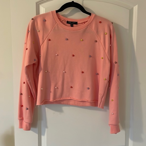 Romeo & Juliet Couture cropped sweatshirt - Picture 1 of 6